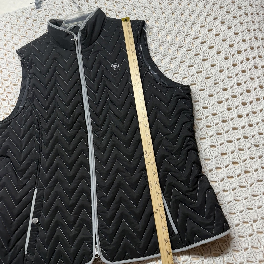Ariat Tek Ashley Insulated Vest Women 2XL Black Double Zip Wind Water Protection - Picture 5 of 13